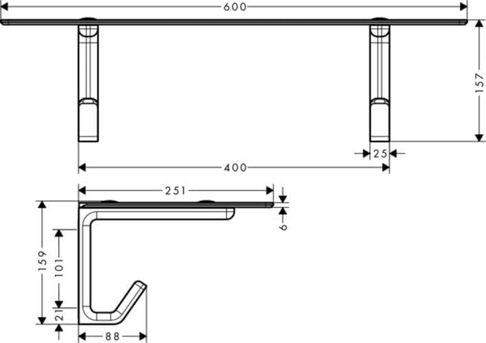 AXOR Universal Accessories Badetuchablage,