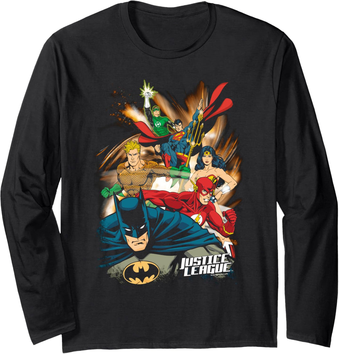 Justice League Starburst Langarmshirt