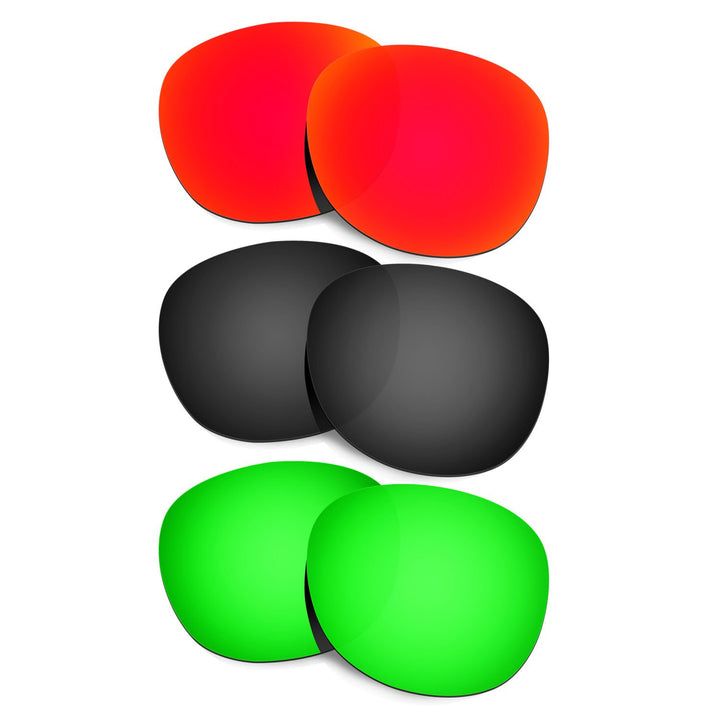 HKUCO Plus Replacement Lenses For Oakley Latch - 3 pair Combo Pack