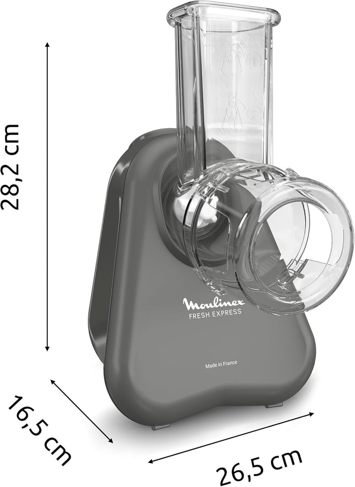 Moulinex Fresh Express Elektrische Gemüsereibe, Direktserviersystem, 5-in-1, zerkleinern-schneiden-r