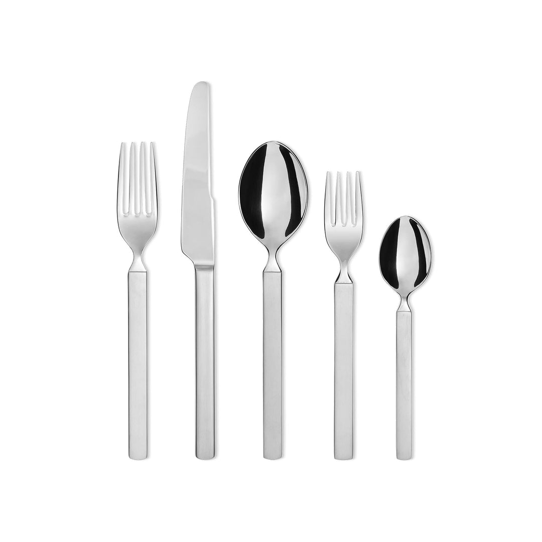Alessi 4180S5 Besteckset 5-TLG, Edelstahl, Silber, 11 x 4 x 27 cm, 5-Einheiten