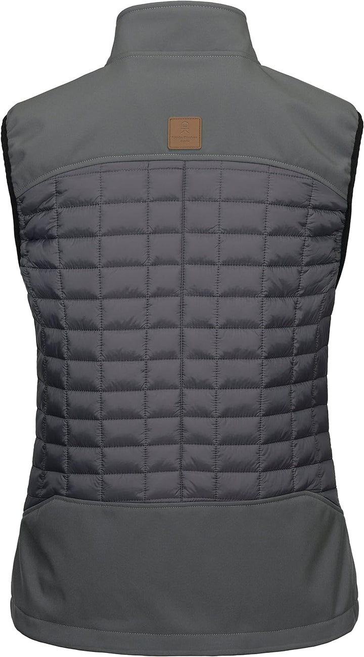 Little Donkey Andy Leichte Puffer Weste Damen Warme Ärmellose Outdoorjacke Wandern Reisen Laufen XL