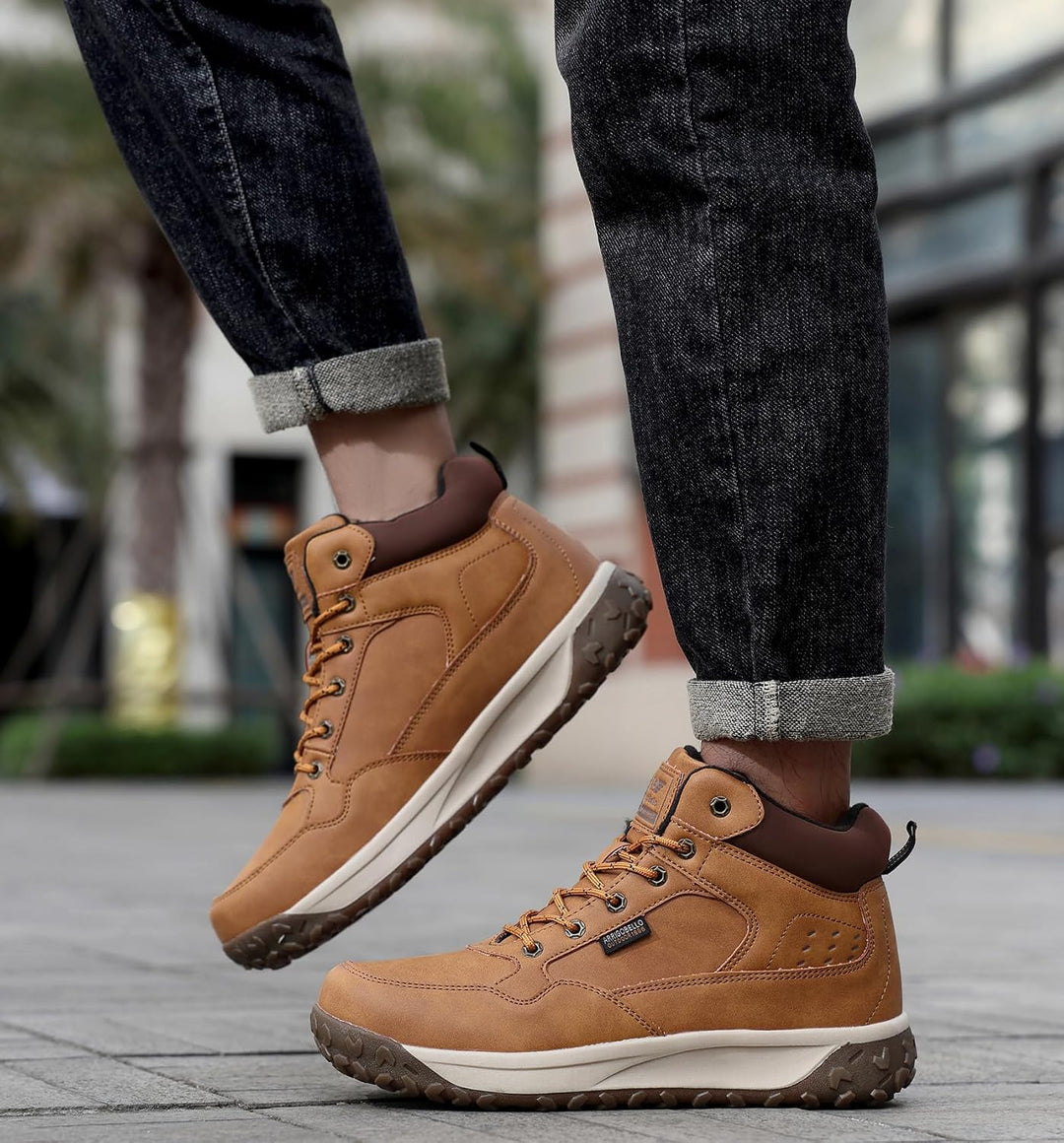 ARRIGO BELLO Winterschuhe Herren Warm Gefüttert Mid Schneestiefel Winterstiefel Rutschfeste Trekking