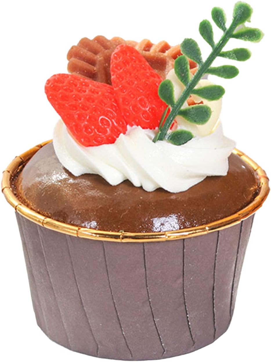 Tyenaza Cupcake-Modell 6 Stück Künstlicher Gefälschter cupcake Realistische Kuchen-Simulations-Model