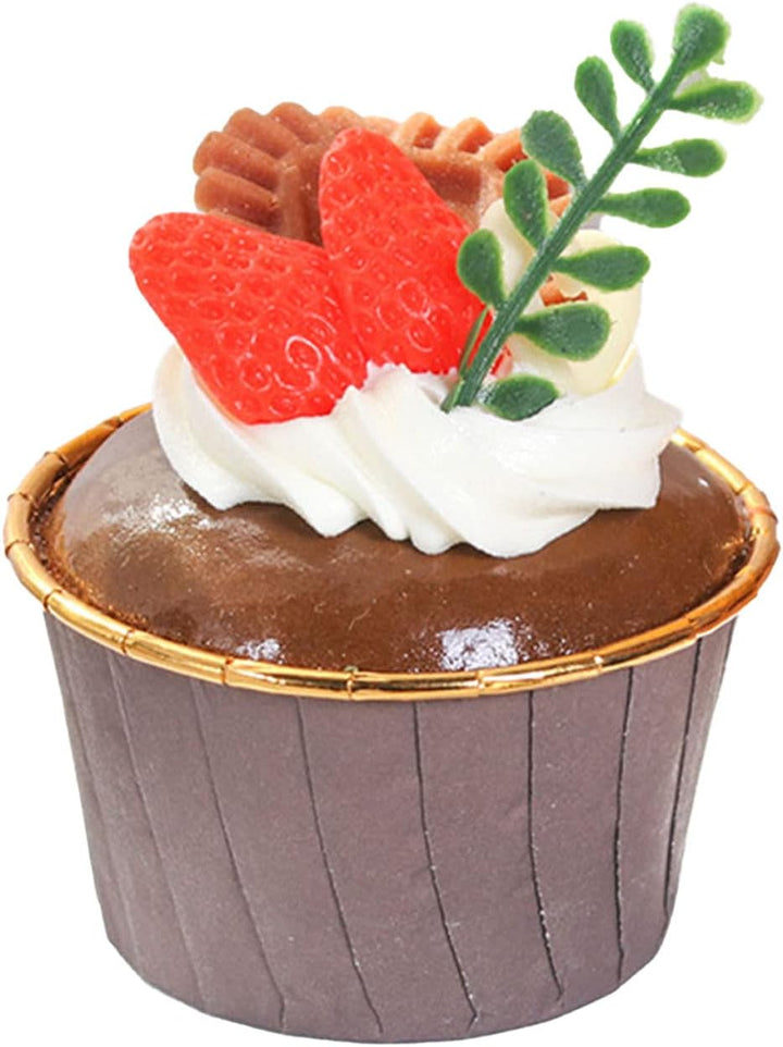 Tyenaza Cupcake-Modell 6 Stück Künstlicher Gefälschter cupcake Realistische Kuchen-Simulations-Model