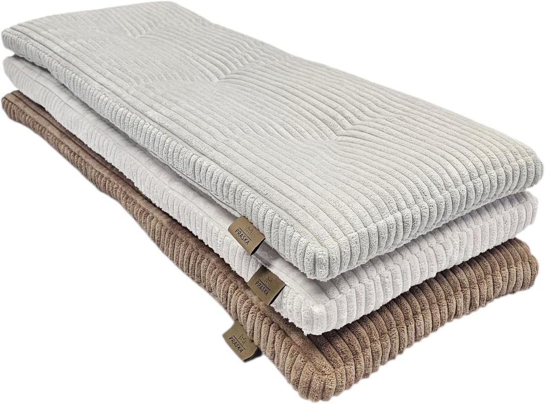 PRASKA® Katzen Fensterliege 90x28cm Weiches Katzenbett für die Fensterbank Hellgrau - Premium Fenste