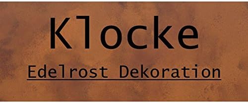 Klocke Edelrost Dekor Rostige & Runde Schale (auf Bodenplatte) mit fransigen Rissen - Dekoschale: Ø