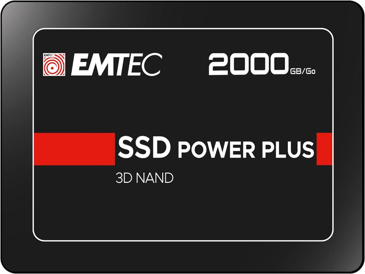 Emtec ECSSD2TX150 interne SSD 2,5 Zoll – interne SSD – SATA X150 Power Plus 3D NAND 2TB 2 TB, 2 TB
