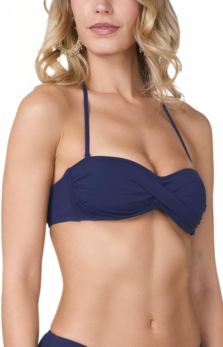 goldenpoint Bikini Damen Badeanzug BH Flecken 70B Dunkelblau, 70B Dunkelblau