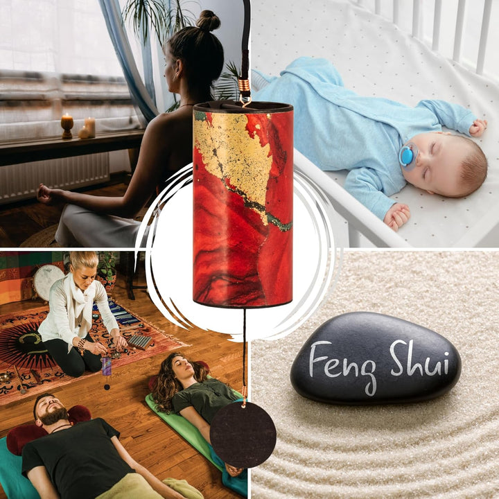 Zaphir Klangspiel Sunray Sommer Shanti | Handgefertigtes Windspiel für Yoga, Meditation und Raumrein