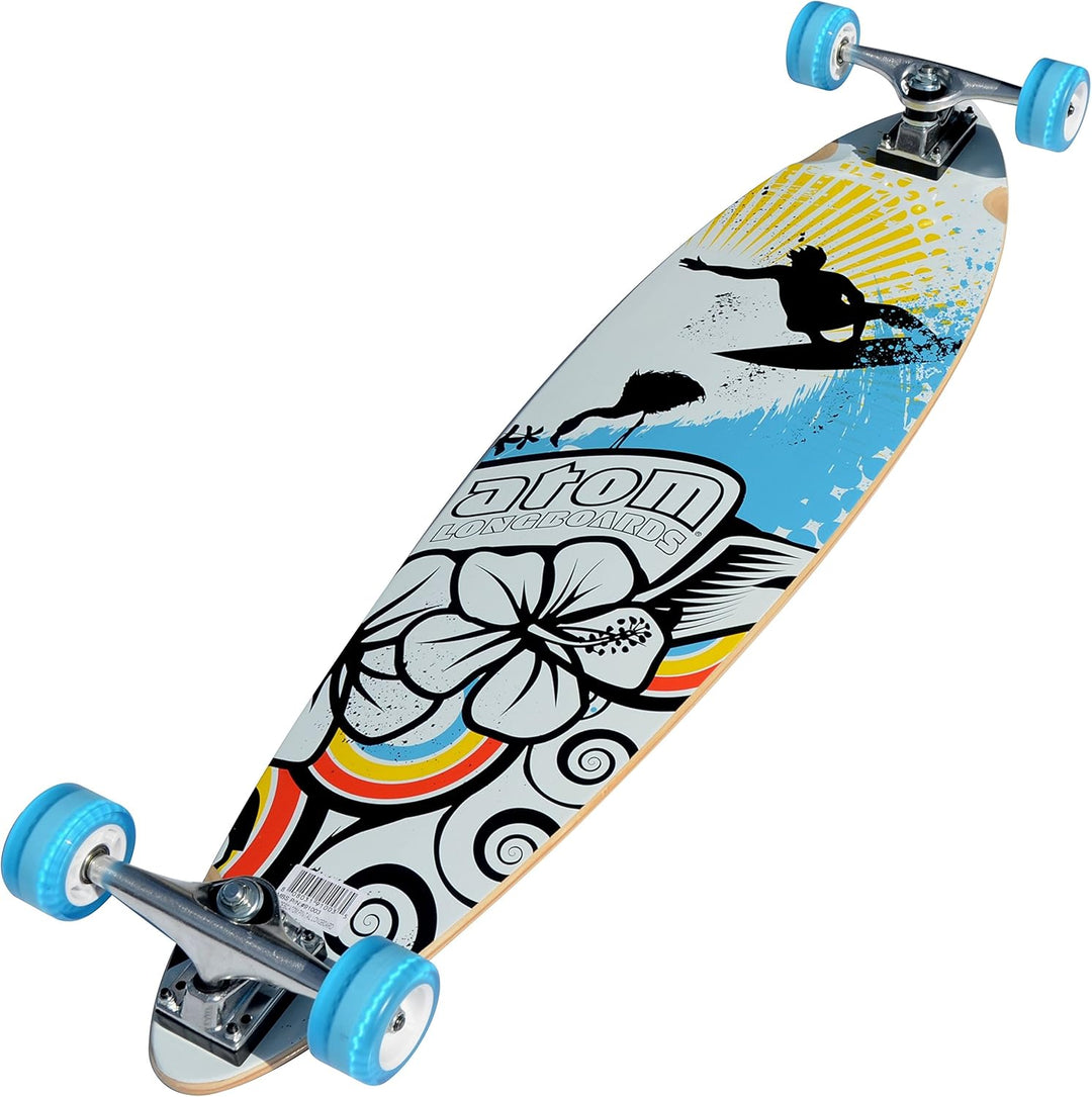 Atom Pin-Tail Longboard (99 cm) Blue Surf, Blue Surf