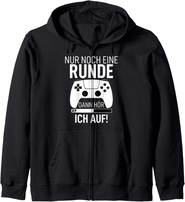 Nur noch eine Runde dann hör ich auf Game Spieler Zockerin Kapuzenjacke