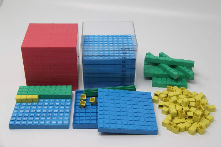 WISSNER aktiv lernen - Dienes Dezimal Rechensatz 132 Teile - RE-Plastic° 132 pieces Single, 132 piec