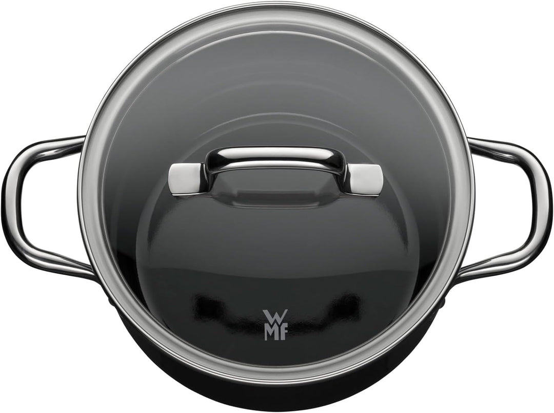 WMF Fusiontec Essential Topfset Induktion 3-teilig, Kochtopf Set mit Glasdeckel, Induktions Töpfe Se