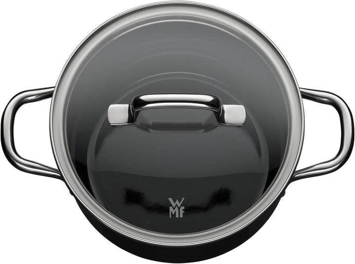 WMF Fusiontec Essential Kochtopf klein 16 cm Glasdeckel, Fleischtopf Induktion, 2,0l, kleiner Topf K