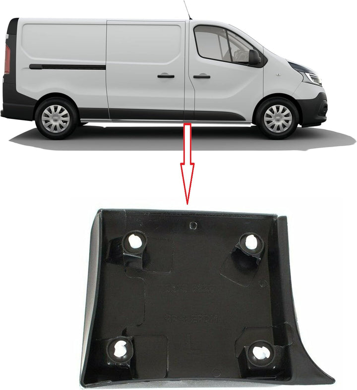 MKAREPART Seiten-Säule Zierleiste Schutzblende Rechts kompatibel mit Trafic MK3 Vivaro B Talento 768