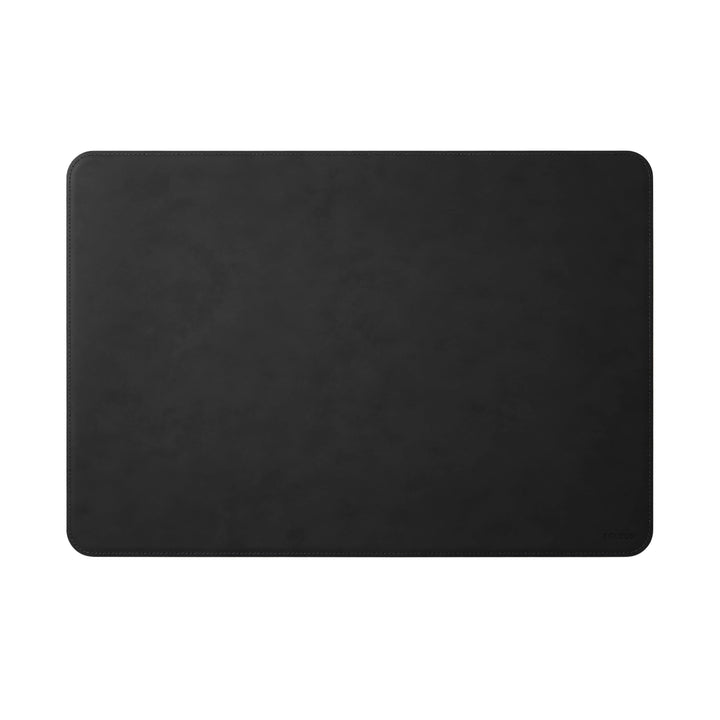 Eglooh - Herms - Schreibtischunterlage aus Leder Schwarz cm 90x60 - Handwerkliche Nähte und abgerund