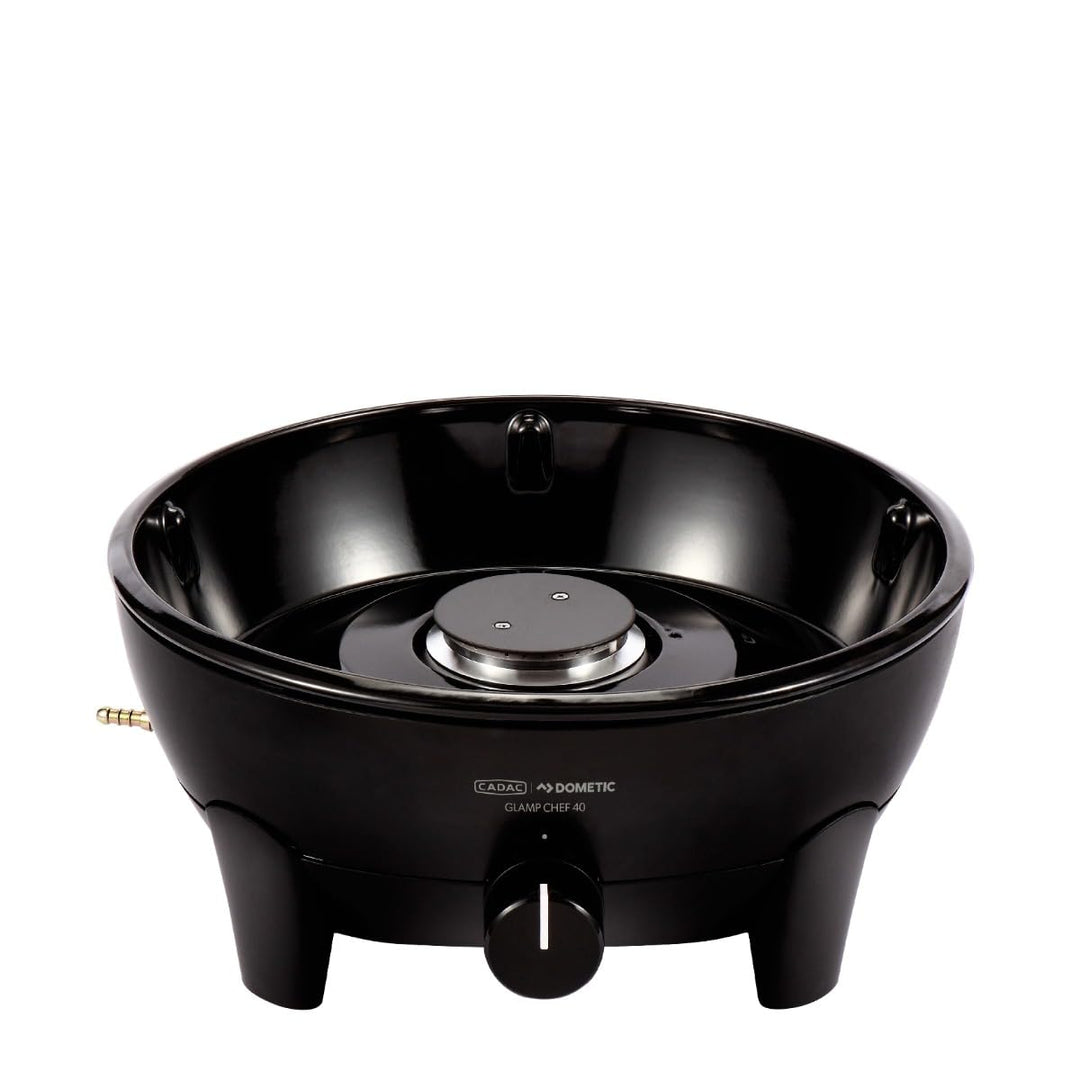 CADAC - Glamp Chef 40-50mBar - Tragbare Grills - GreenGrill-Keramikbeschichtung - Automatische Zündu