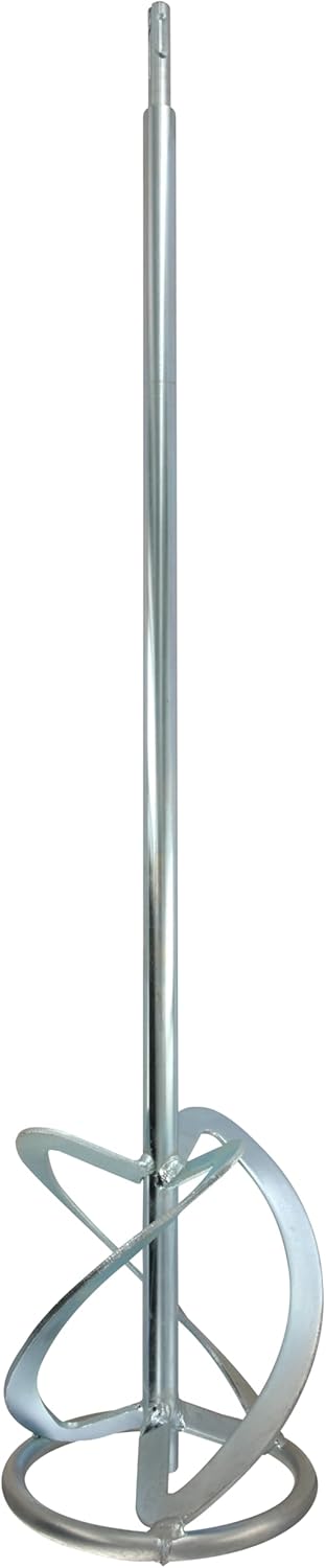 TIVOLY - Mischer aus dicken Materialien SDS+ für Bohrhammer – L 600 mm – Ø 120 mm – Schaft aus Karbo