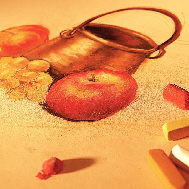 Clairefontaine 96008C Zeichenblock Pastelmat (12 Blatt, 30 x 40 cm, 360 g, mit 4 transparenten Trenn