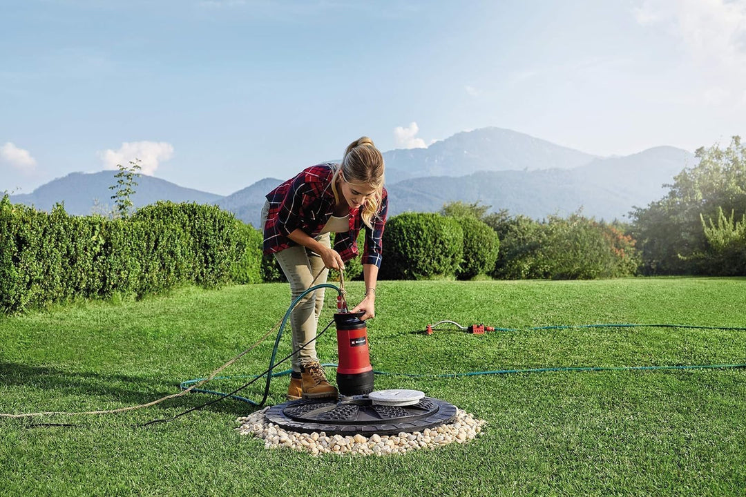 Einhell Regenfasspumpe GE-PP 5555 RB-A (550 Watt, 2in1-Kombipumpe - Tauchdruck- und Regenfasspumpe,