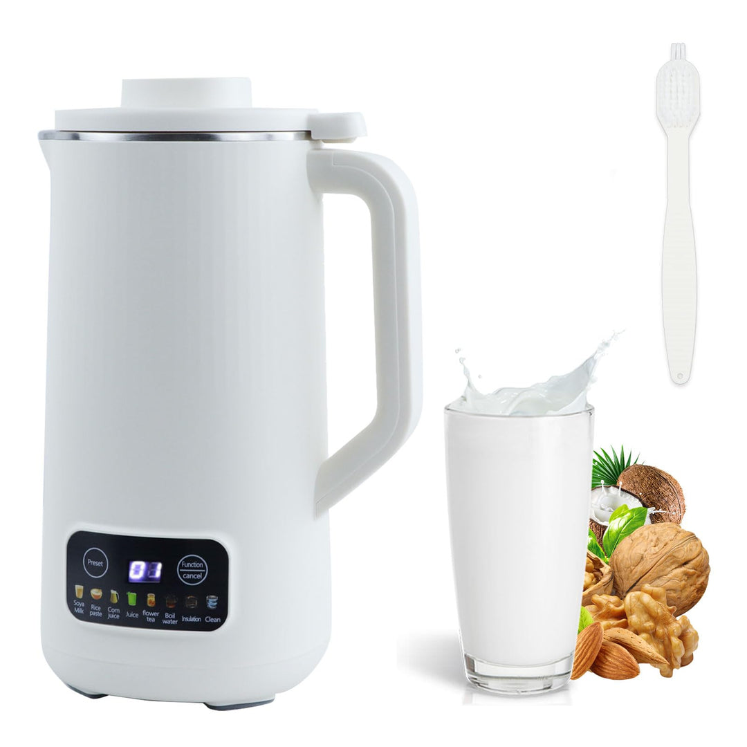 Sojamilch Hersteller, 600ml Entsafter Sojamilch Maschine mit 10 Klingen Hafermilch Maschine mit Verz