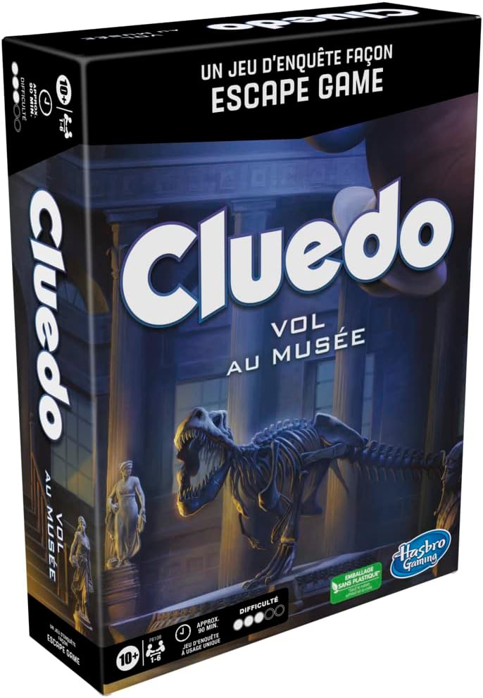 Cluedo Theft at the Museum - Ermittlungsspiel im Escape Game-Stil - kooperatives Familien-Brettspiel