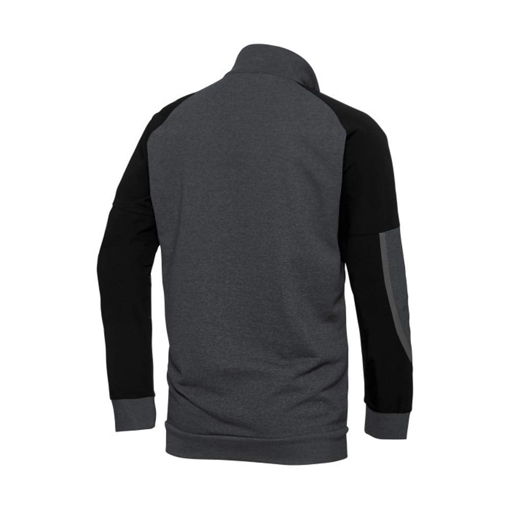 BP 1828-293-5632-S Herren-Sweatshirt mit halbem Reissverschluss, Lange Ärmel, hoher Kragen mit Reiss