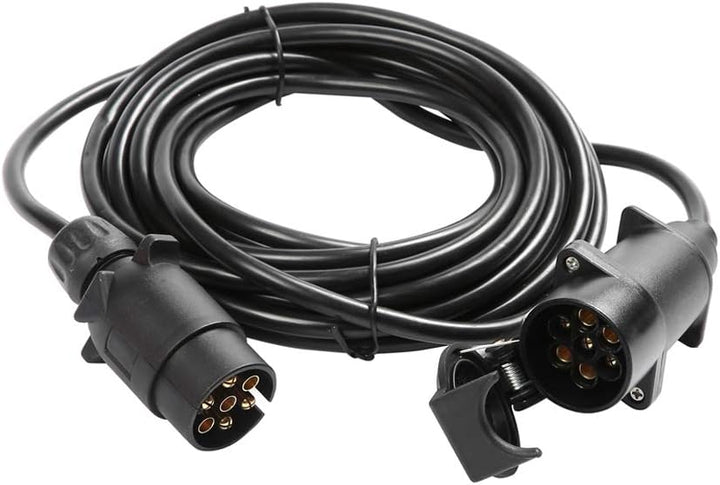 ETUKER 6Meter Anhänger Verlängerungskabel 7 Polig, Anhängerkabel 7 Polig Mit Stecker Steckdose, 12V