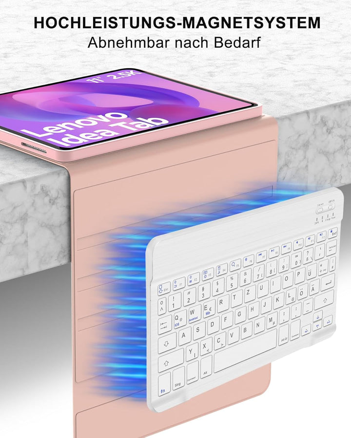Occtingkind Hülle mit Tastatur für Lenovo Idea Tab 11" 2025 TB-336FU/336ZU &amp; Motorola Moto Pad 60 Ne