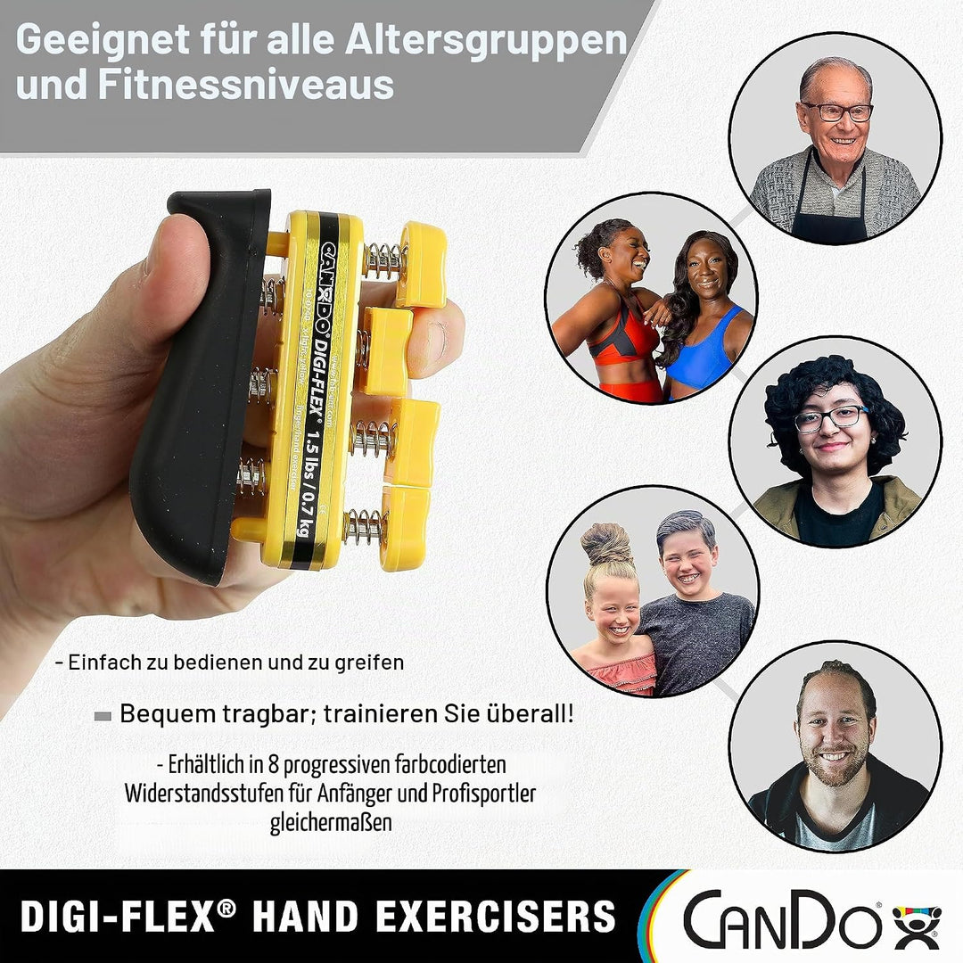 CanDo Handtrainer, Fingertrainer Digi-Flex®, rot (leicht), 10-0741 leicht / rot, leicht / rot
