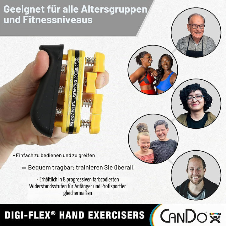 CanDo Handtrainer, Fingertrainer Digi-Flex®, rot (leicht), 10-0741 leicht / rot, leicht / rot