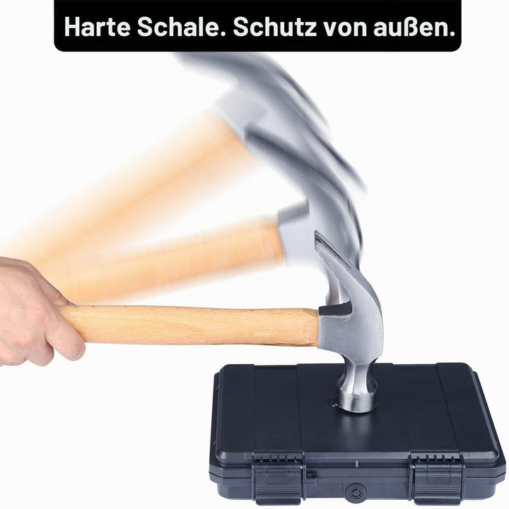 Lykus HC-2110 wasserabweisend Mini Koffer Trockenbox mit anpassbar Schaumstoff, Innengrösse 21x15x3,
