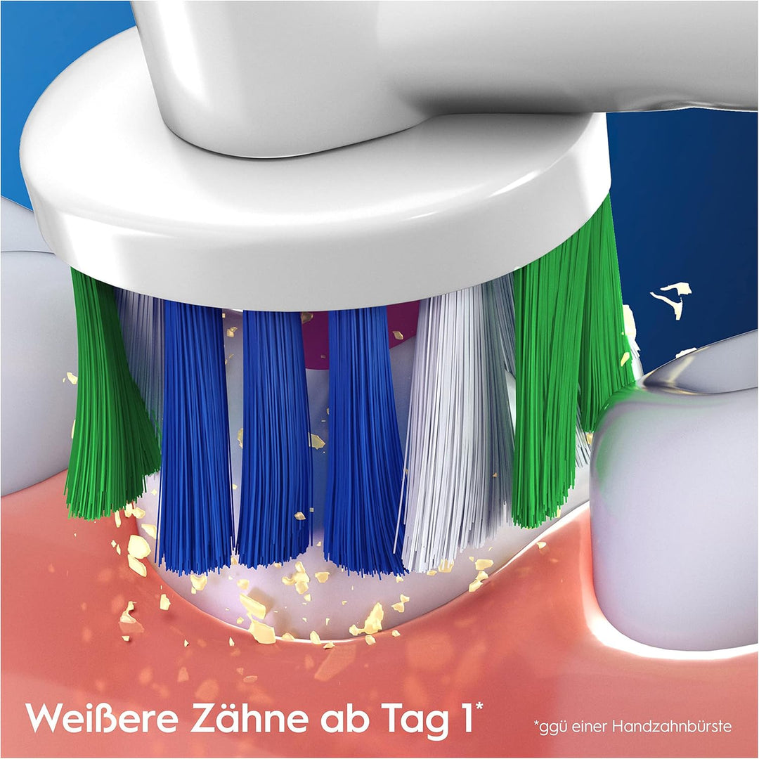 Oral-B 3DWhite Aufsteckbürsten für elektrische Zahnbürste, 10 Stück, aufhellende Zahnreinigung mit C