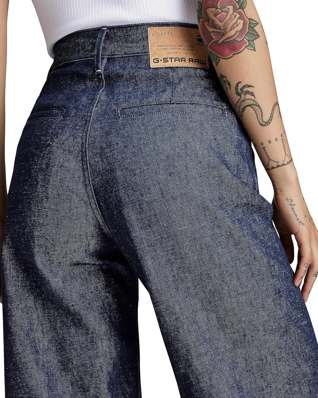 G-Star Damen Deck 2.0 Chino 27W / 32L Blau (Raw Denim D23945-d443-001), 27W / 32L Blau (Raw Denim D2