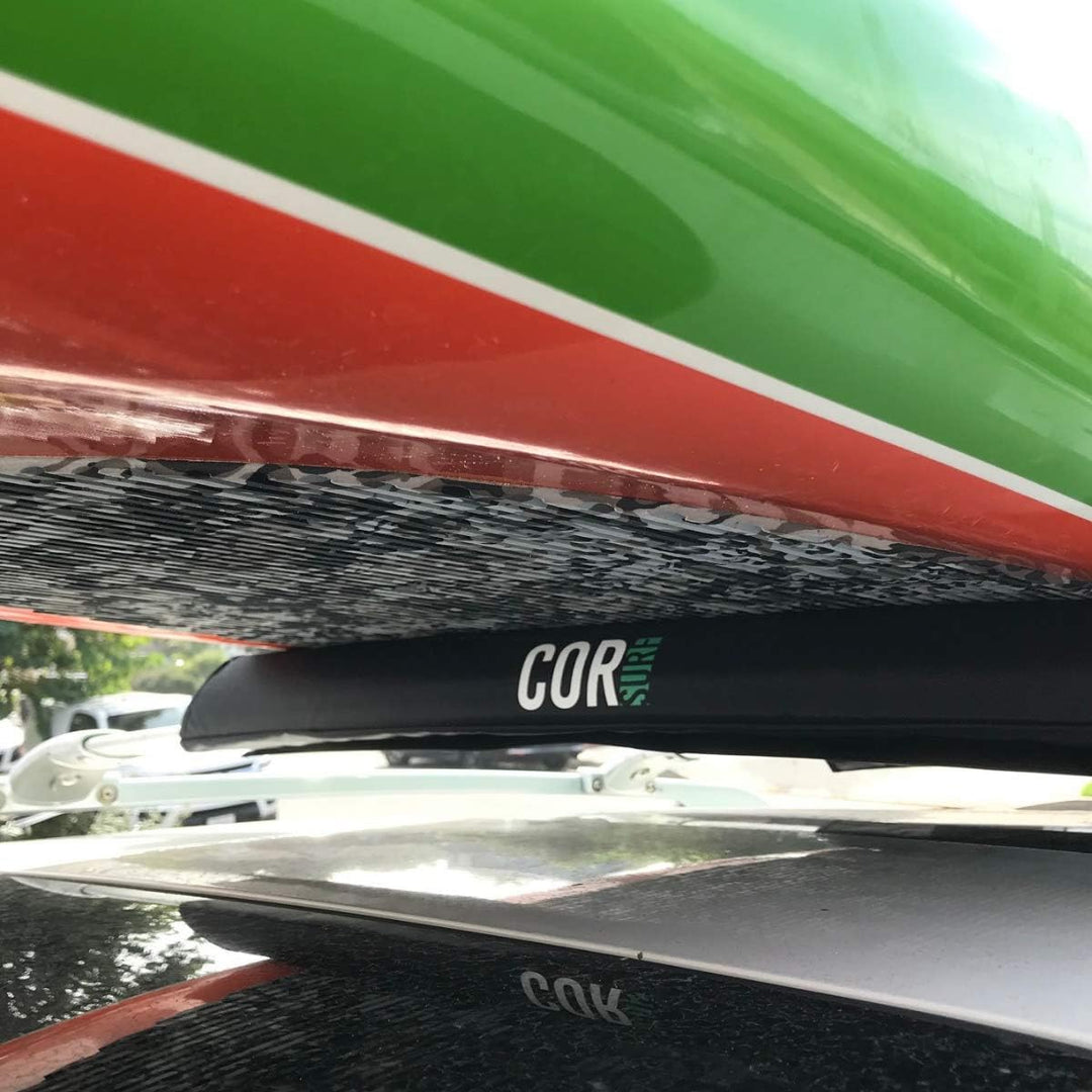 COR Surf Dachgepäckträger/Snowboardträger für Surfboard Kayak SUP Snowboard | [Paar] 28 "& 19" - für