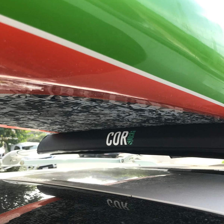 COR Surf Dachgepäckträger/Snowboardträger für Surfboard Kayak SUP Snowboard | [Paar] 28 "& 19" - für