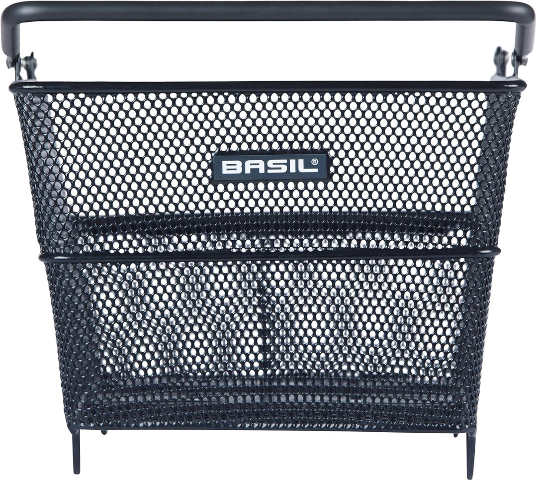 Basil Cento Multi System Fahrradkorb, Schwarz – Multi-System NX-Boden, kompatibel mit MIK, Racktime
