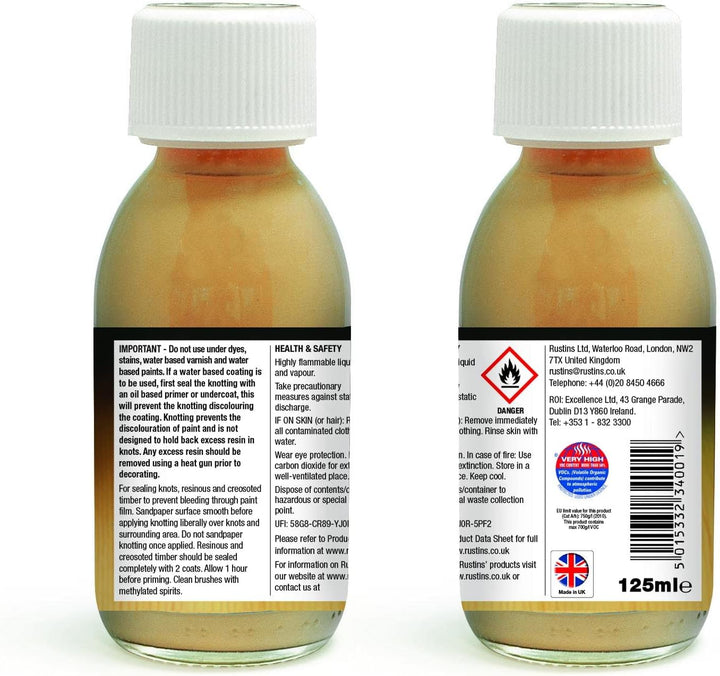 Rustins Holz-Isoliergrund, weiss, 125 ml 125 ml Weiss, 125 ml Weiss