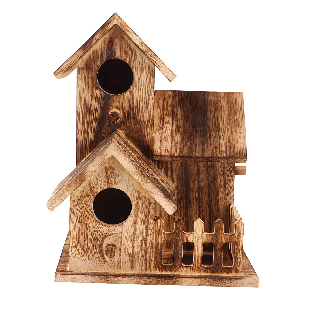 Vogelhaus aus Holz, Nistkasten zum Aufhängen Vogelnistkasten Vogelfutterhaus Kleines Meisen Nistkast