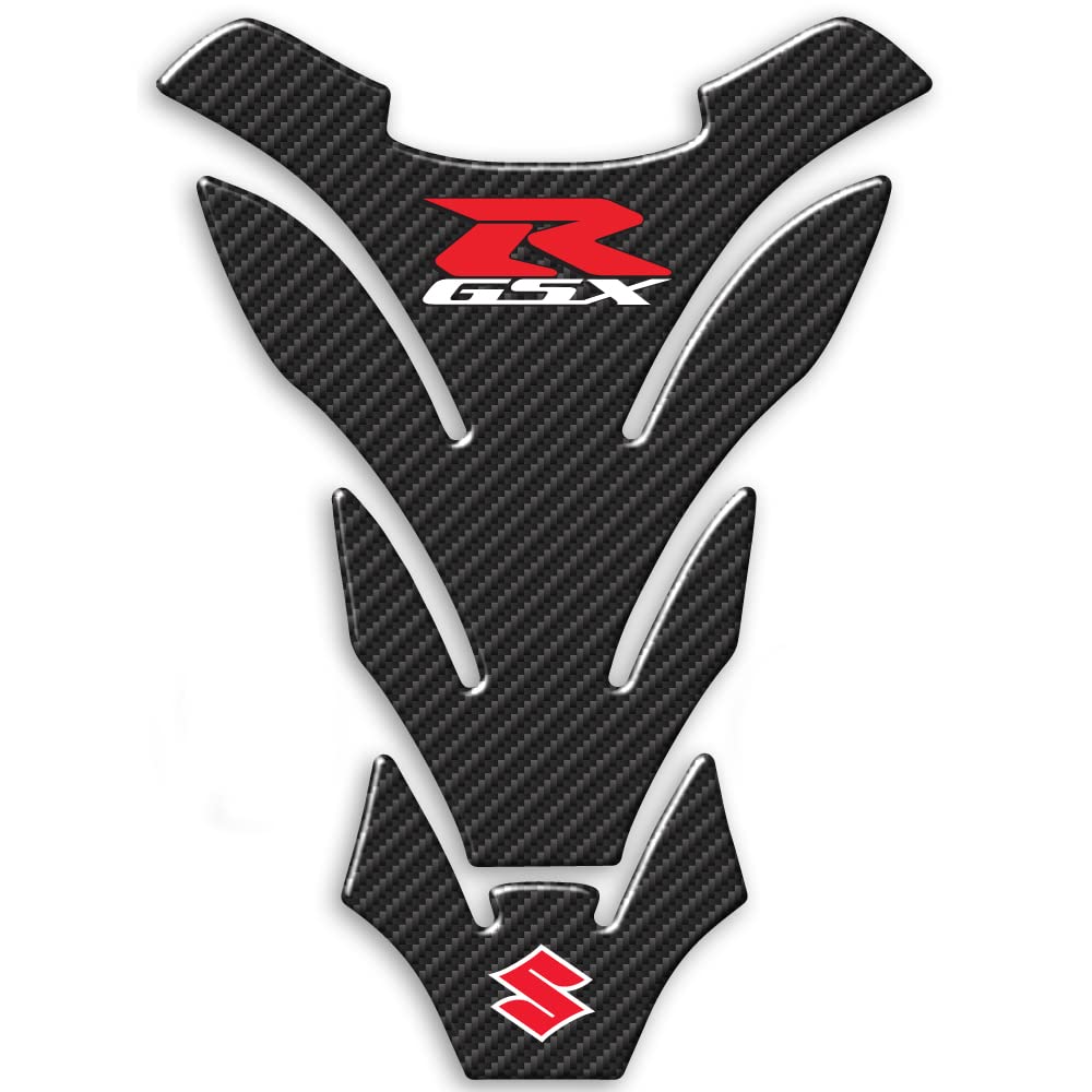 Tankpad selbstklebend Harz 3D Tankschutz kompatibel mit Motorrad SUZUKI GSX-R