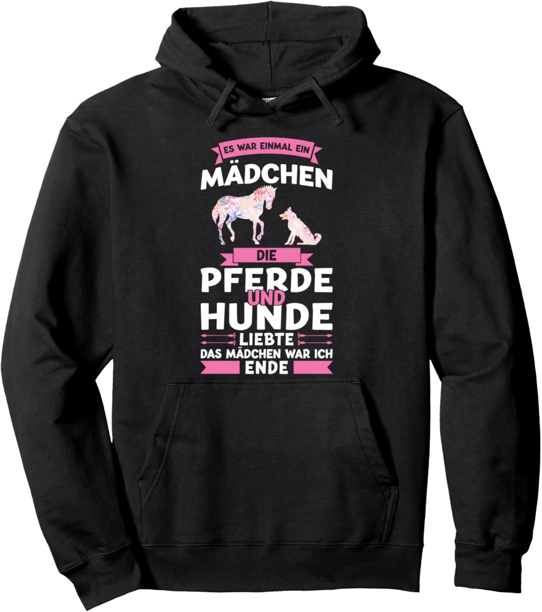Hunde Pferde Mädchen Pullover Hoodie