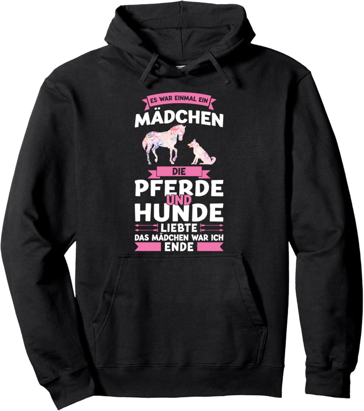 Hunde Pferde Mädchen Pullover Hoodie