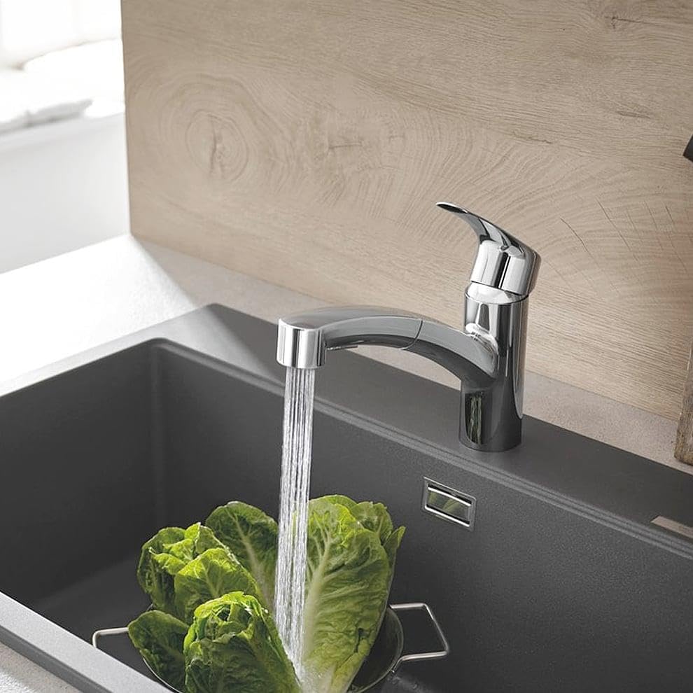 Grohe EUROSMART EINHAND-SPÜLTISCHBATTERIE, 30305001 Chrom Einzelpack, Einzelpack