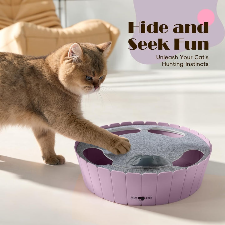 Pawaboo Katzenspielzeug Elektrische Maus, Interaktiv Kätzchen Spielzeug Katzenbett Kratzmatte Katzen