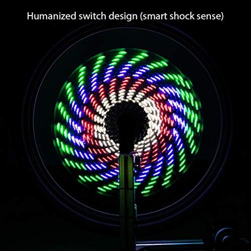 Alomejor Superhelle Radlichter, LED-Felgenlichter, wasserdicht, langlebig, leistungsf?hig, hochleist