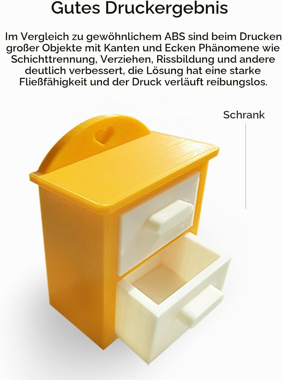 Creality CR-ABS Filament, Hohe Zähigkeit, Ungiftig, Verschleissfest, Kompatibel mit Allen Creality F