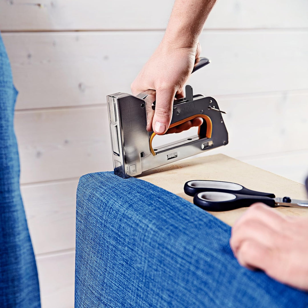 Rapid Tackerklammern Typ 13, 14mm Klammern, 5.000 Stk. Kunststoffbox, Feindrahtklammern für Holz und