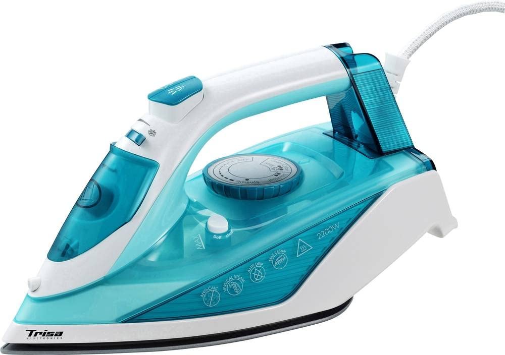 Trisa Bügeleisen Comfort Steam i5714, Keramiksohle, 2200W, Dampfstoss 100g/Min, Dampfleistung bis 35