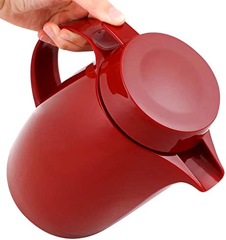 Helios Servitherm Kunststoff-Isolierkanne, rot, 1 Liter 1000 ml Rot, 1000 ml Rot